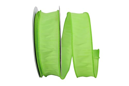 Reliant Ribbon 92975W-204-09H Dupioni Supreme Wired Edge Ribbon, 1-1/2 Inch X 2…