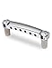Metallor Tune-O-Matic Style Guitar Stop Bar Tailpiece for LP Les Paul SG Style Electric Guitar Parts Replacement Chrome.