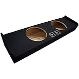 Compatible with Ford F150 Super Crew Cab Truck 2009-2014 Dual 12" Subwoofer Sub Box Speaker Enclosure