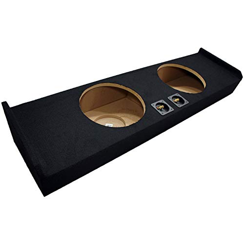Compatible with Ford F150 Super Crew Cab Truck 2009-2014 Dual 12" Subwoofer Sub Box Speaker Enclosure
