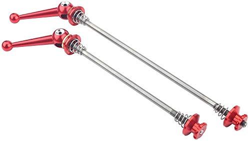 ANCLLO Bike Skewer Set, Quick Release Lever Cycling Wheel Hub Set Front Rear Skewer for Most Disc Bike Replacement Repair Parts