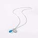 KIM S Simulated Aquamarine Birthstone Necklace Teardrop Pendant for Women Elements Crystal March Valentine's Day Jewelry Gifts for Women Birthday Gifts for Wife Girlfriend Anniversary Gifts for Her