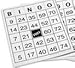 Nasco Large US Made Laminated Bingo Cards - 8.5 x 11 - School or Senior Activity - SN01249 Number Set 2 - Pack of 25