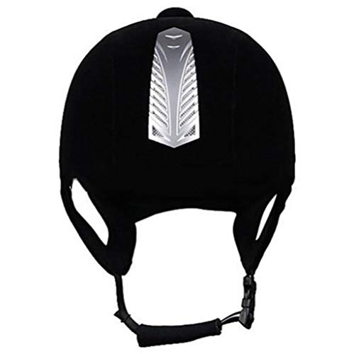Unbekannt Comfortable Velvet Equestrian Helmet Professional Horse Riding Hat Horse Riding Helmet Breathable,56 - Thumbnail 2