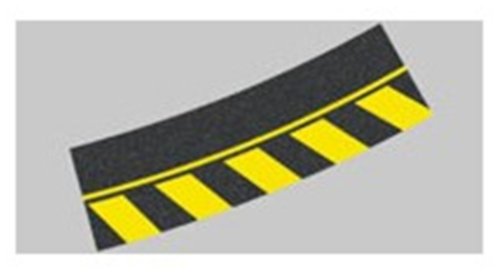 Carrera 20020580 Outside Shoulder high banked Curve 4/15° (12), end piece (2) Slot Car Accessory