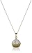 Amazon Collection 10k Yellow Gold Diamond Accent Cupcake Pendant Necklace