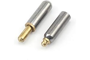 NORTHEAST HINGE Heavy Duty Weld-on Bullet Hinge in Weldable Steel, Stainless Steel, Aluminum, and Brass Without or with Grease Zerk in Multiple Sizes (Steel with Brass Pin and Grease Zerk, 3.18")