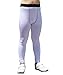Lanbaosi Boys & Girls Sports Thermal Compression Base Layer Legging/Tights White 7