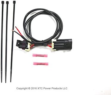XTC Power Products Plug &amp; Play Power Out for License Plate or Whip Light - 3 Pin Rear Rear Light Harness - Fits Ranger XP 900, 2014 RZR XP 1000 and Honda Pioneer 700 and 1000