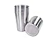 Sanitary Rim Value Pack 6 Stainless Steel Cups 10 fl oz for Kids, Children, and Toddlers Thick Premium Grade BPA and Phthalate Free Dishwasher Safe Eco Environment Friendly Shatterproof Safe Hygienic