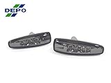 DEPO 2008-2012 Mitsubishi Lancer Evo 10 x Smoke LED Fender Side Marker Light Set