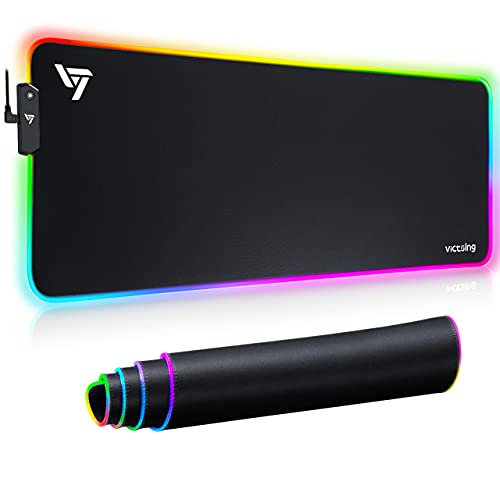 VictSing RGB Gaming Mouse Pad, Extended Large Mouse Pad with 13