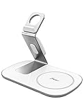 Seneo 2 in 1 Wireless Charger Pad with iWatch Charging Holder, Nightstand for iWatch Series 4/3/2/1(No iWatch Charger), 7.5W Fast Charging for iPhone XR/Xs/XS Max/X/8 Plus
