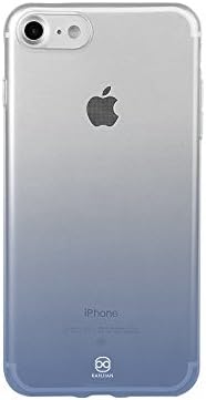 Phone case for iPhone 7, by KANJIAN, ombre Blue, Screen Protecter, Seamless TPU case