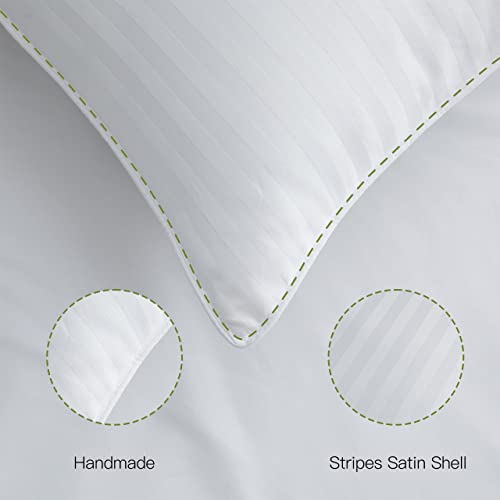 Acrafsman Adjustable Down Alternative Pillows,Plush Gel Bed Pillows for