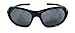 Monstrum Tactical TS02 Protective Sunglasses with Detachable Side Shields (Glossy Black, Smoke Grey)