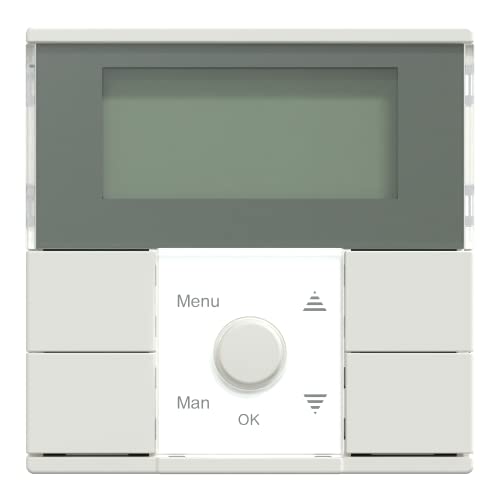 Schneider Electric Merten MEG5754-0319 Timer Module Standard, Digital Flush-Mounted Weekly Timer for Indoor Use with Switch, System M, Polar White Glossy
