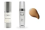 Mica Beauty Skin Care Duo: Vita-C Exfoliating Peeling Gel Mask for Skin Renewal + 5-in-1 Skin Perfecting Flawless BB Cream - Medium