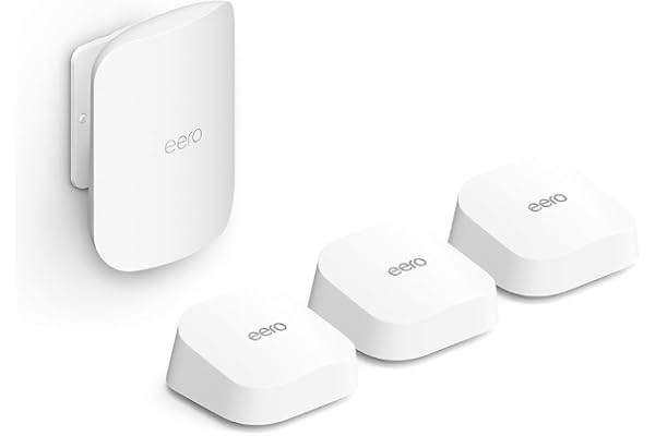 Amazon eero 7 (3-pack) with Amazon eero Outdoor 7 (1-pack) mesh wifi system