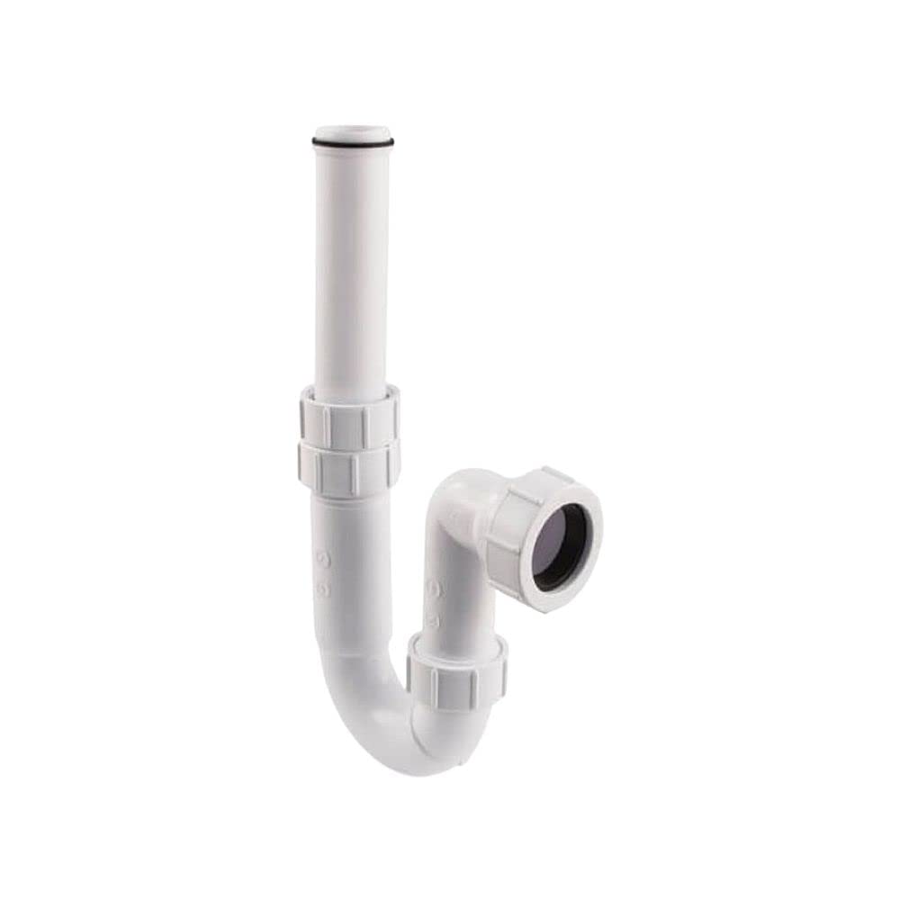 Trap Telescopic Basin Multikwik 32mm Low Inlet Tubular Trap White