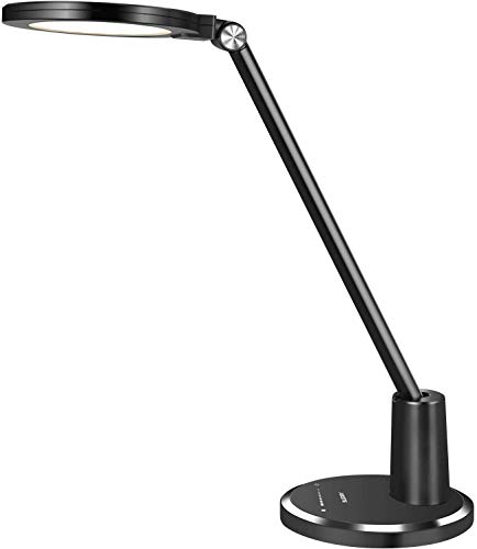Schreibtischlampe LED,JUKSTG Büro Tischleuchte TouchBedienung Dimmbar 6 Helligkeits 3 Farbstufen Augenschutz Tischlampen Nachttischlampe, Schreibtisch