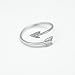 HANFLY 925 Sterling Silver Arrow Ring Fashion Adjustable Ring Minimalist Jewelry