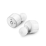 Creazy Mini True Wireless Bluetooth Twins Stereo In-Ear Headset Earphone Earbuds (White)