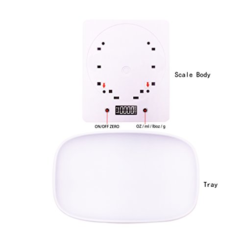 New Model Electronic Kitchen Post or Small pet Scale (No Moving) MAX 10KG (22 LB) Both for Solid and Liquid - Thumbnail 2