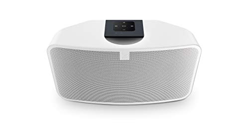 Bluesound Pulse Mini 2i Compact Wireless Multi-Room Smart Speaker with Bluetooth -White – Works with Alexa and Siri