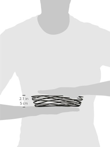 TableCraft Products BK11709 Basket, Oblong, 9" x 4" x 2", Black Metal - Thumbnail 2
