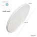 Silicone Lid Cover Seal For Inner Pot 8 Quart - Fits Instant Pot DUO80 LUX80 DUO PLUS (8 QT, Clear)
