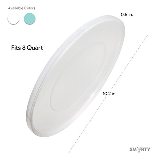 Silicone Lid Cover Seal For Inner Pot 8 Quart - Fits Instant Pot DUO80 LUX80 DUO PLUS (8 QT, Clear)