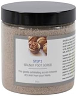 Walnut Foot Scrub Sea Salt Lemon Orange Peel 8oz