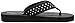 Skechers Women's Meditation Rhinestone Flip Flop, Black, 8 M US