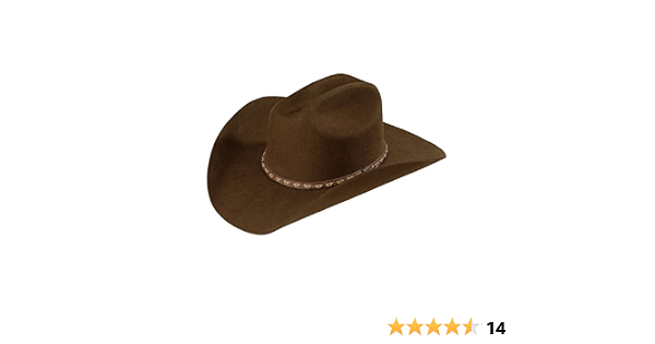 2X Wool Felt Cowboy Hat Brown 