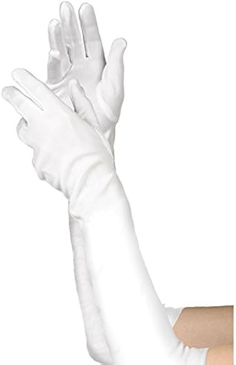 amazon long white gloves