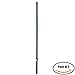 Metal Green Fence Post, 7 Feet, Pack of 5, U-Channel Steel Garden Post for Wire Fence