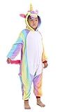 Dingwangyang Unisex-Children Unicorn Pajamas Halloween Animal Cosplay Costume Kigurumi