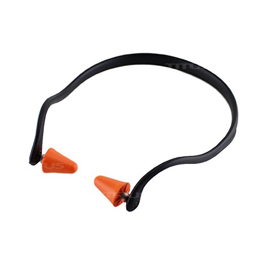 Titus U-Band - Over Ear Reuseable Banded Ear Plugs (25 Decibel, 10 Bands, 100 Replacement Plugs)