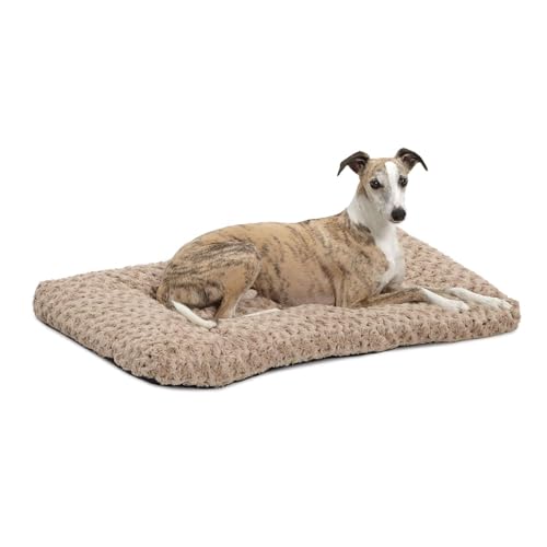MidWest Homes for Pets Intermediate QuietTime Deluxe Mocha Ombré Swirl Plush Pe…