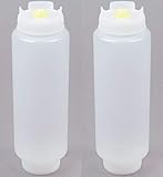 Fifo Sauce Squeeze Bottle Colour: White. Capacity: 591ml (20oz) — Pack of 2