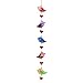 Suncatchers Colorful Bird Stained Glass Effect Resin Mobile - Beautiful Window Hanging - Home Decoration