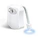 WEBSUN Toilet Night Lights Motion Activated, Sensor LED Toilet Seat Light - 16 Colors 2 Modes