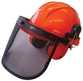 hard hats with visor and ear defenders