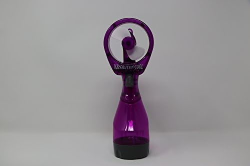 MSS Deluxe Misting Fan, Summer Misting Fan, Personal Handheld Handheld Fan, Battery Operated Fan, Water Spray Fan,Personal Cooling Fan for Outdoor, Table Desk Fan, Fine Mist Sprayer, Red (Purple)