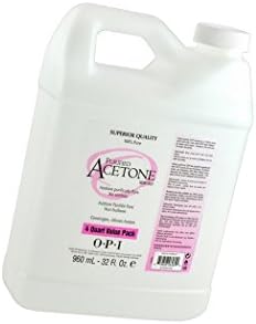 Purified Acetone Remover Nail Cleanser 4 QUART VALUE PACK | Size 32 oz