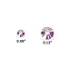 FASOTY 2800 Pieces Approx Crystal AB Flatback Nail Art Rhinestones Gems 2mm 3mm, 2 Sizes