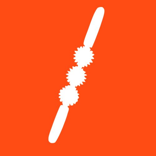 Muscle Roller Stickä¸¨Ergonomically-designed, Great for Musclesä¸¨Fascia Cellulite Blaster Remover Muscle Roller,Fat Blaster Stick | For Back Pain Relief, Sore Neck, Tight Back - M&H (Orange)