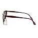 SA106 Womens High Point Squared Half Rim Look Cat Eye Sunglasses Brown