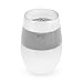HOST Cooling Cup Plastic Double Wall Insulated Freezable Drink Chilling Tumbler with Freezing Gel Wine Glasses for Red and White Wine, 8.5 oz, Grey Set of 1